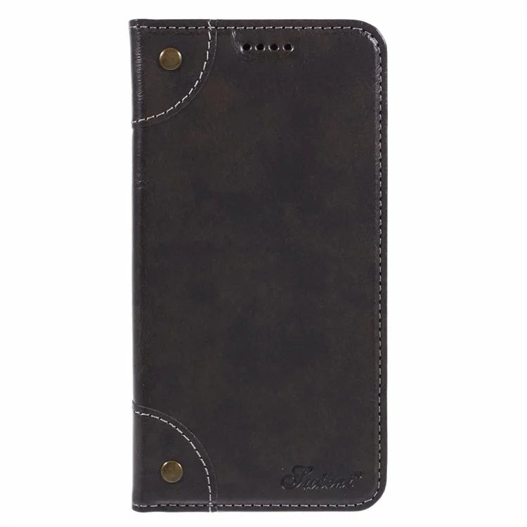 SUTENI For Samsung Galaxy S24+ PU Leather Cover Anti-Drop Stand Wallet Phone Case