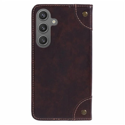 SUTENI For Samsung Galaxy S24+ PU Leather Cover Anti-Drop Stand Wallet Phone Case