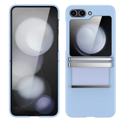 For Samsung Galaxy Z Flip5 5G Case PC+PU+Metal Shockproof Phone Cover