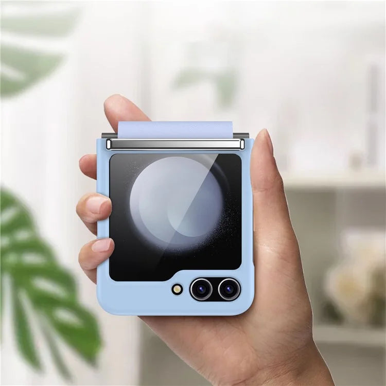 For Samsung Galaxy Z Flip5 5G Case PC+PU+Metal Shockproof Phone Cover