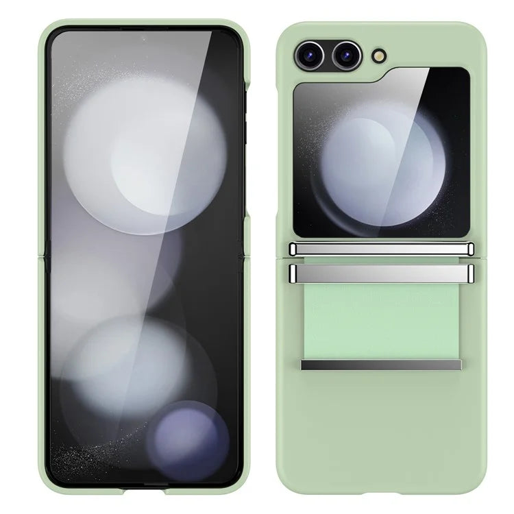 For Samsung Galaxy Z Flip5 5G Case PC+PU+Metal Shockproof Phone Cover