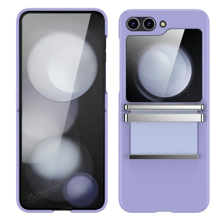 For Samsung Galaxy Z Flip5 5G Case PC+PU+Metal Shockproof Phone Cover