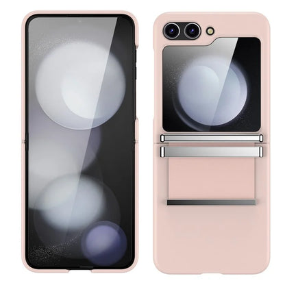 For Samsung Galaxy Z Flip5 5G Case PC+PU+Metal Shockproof Phone Cover