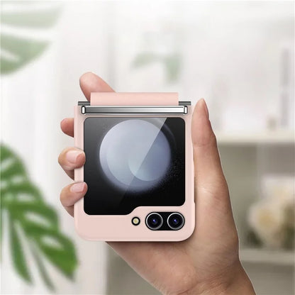 For Samsung Galaxy Z Flip5 5G Case PC+PU+Metal Shockproof Phone Cover
