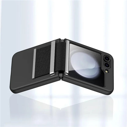 For Samsung Galaxy Z Flip5 5G Case PC+PU+Metal Shockproof Phone Cover