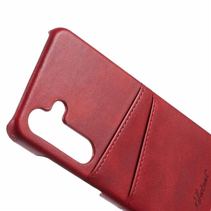 SUTENI For Samsung Galaxy S24 Calf Texture Case PU Leather Coated PC Back Shell