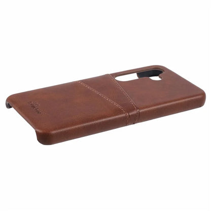 SUTENI For Samsung Galaxy S24 Calf Texture Case PU Leather Coated PC Back Shell