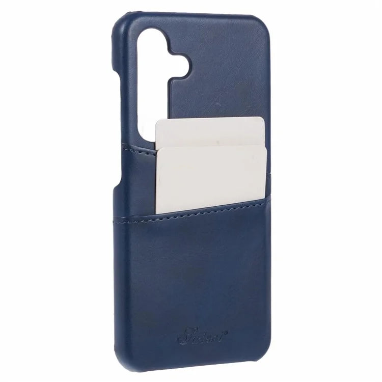 SUTENI For Samsung Galaxy S24 Calf Texture Case PU Leather Coated PC Back Shell