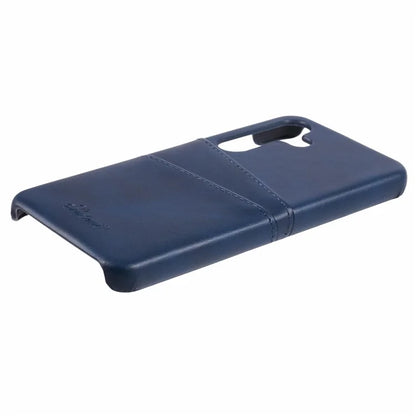 SUTENI For Samsung Galaxy S24 Calf Texture Case PU Leather Coated PC Back Shell