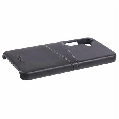 SUTENI For Samsung Galaxy S24 Calf Texture Case PU Leather Coated PC Back Shell