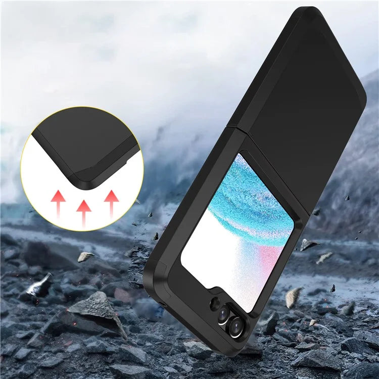 For Samsung Galaxy Z Flip5 5G Folding Case Hinge Protection PC+TPU Phone Cover