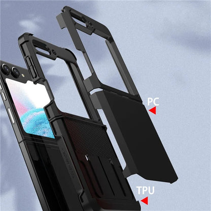 For Samsung Galaxy Z Flip5 5G Folding Case Hinge Protection PC+TPU Phone Cover