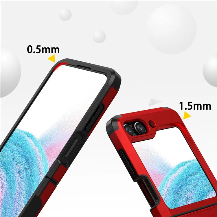 For Samsung Galaxy Z Flip5 5G Folding Case Hinge Protection PC+TPU Phone Cover
