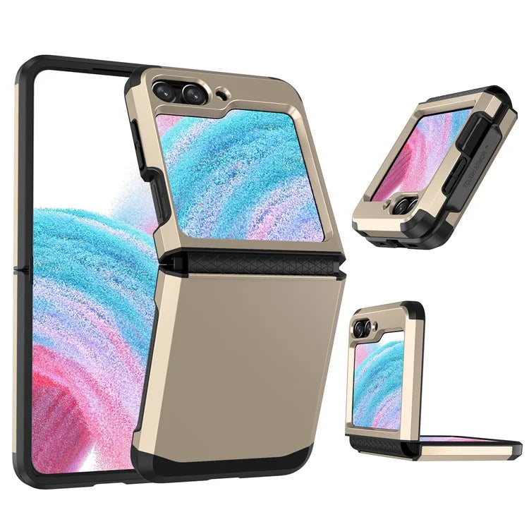 For Samsung Galaxy Z Flip5 5G Folding Case Hinge Protection PC+TPU Phone Cover
