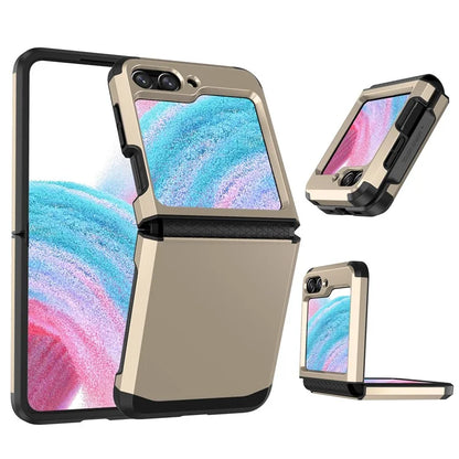 For Samsung Galaxy Z Flip5 5G Folding Case Hinge Protection PC+TPU Phone Cover