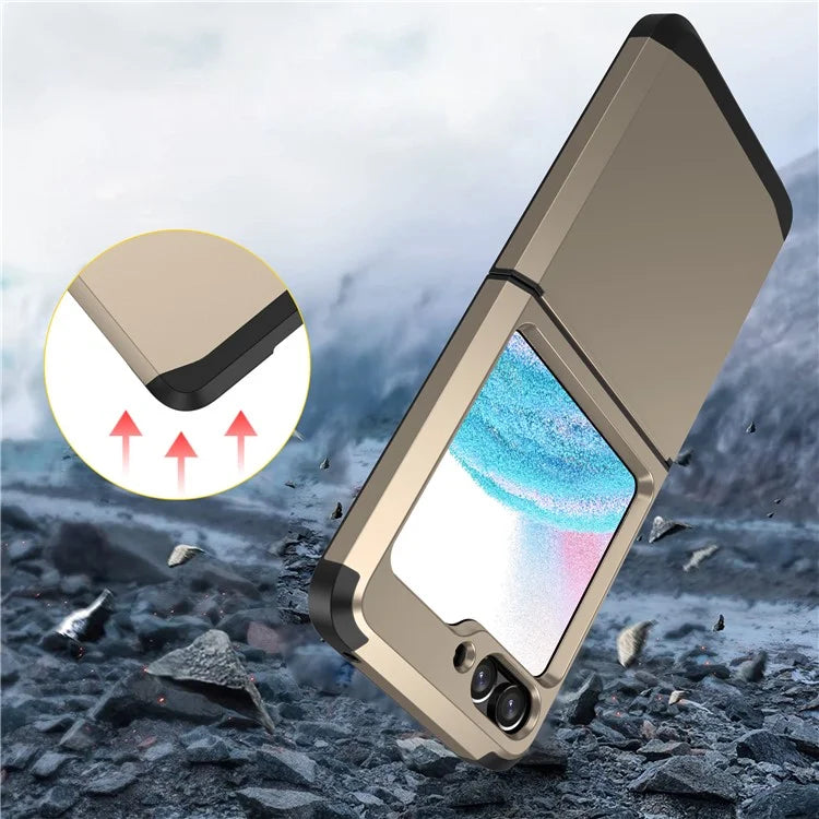 For Samsung Galaxy Z Flip5 5G Folding Case Hinge Protection PC+TPU Phone Cover