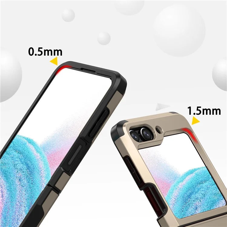 For Samsung Galaxy Z Flip5 5G Folding Case Hinge Protection PC+TPU Phone Cover