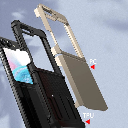 For Samsung Galaxy Z Flip5 5G Folding Case Hinge Protection PC+TPU Phone Cover