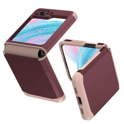 For Samsung Galaxy Z Flip5 5G Folding Case Hinge Protection PC+TPU Phone Cover