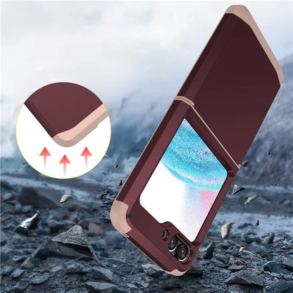 For Samsung Galaxy Z Flip5 5G Folding Case Hinge Protection PC+TPU Phone Cover