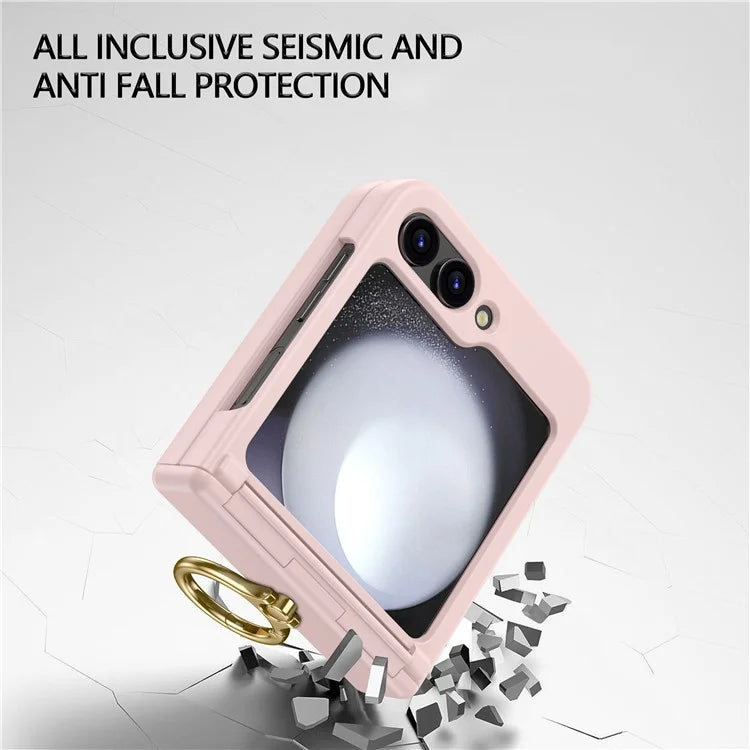 For Samsung Galaxy Z Flip5 5G Case Anti-Drop Hinge Kickstand Hard PC Phone Back Cover