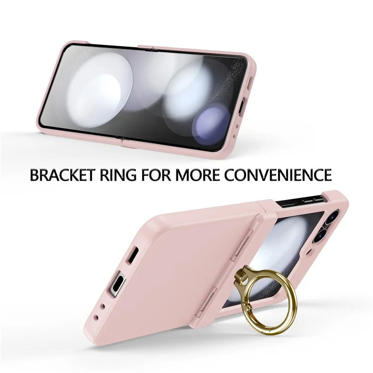 For Samsung Galaxy Z Flip5 5G Case Anti-Drop Hinge Kickstand Hard PC Phone Back Cover
