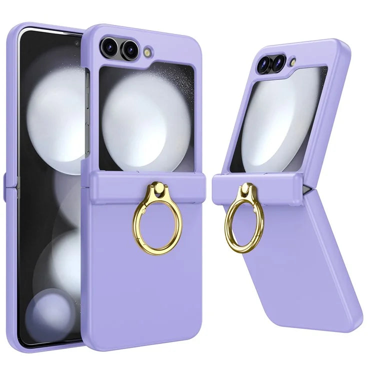 For Samsung Galaxy Z Flip5 5G Case Anti-Drop Hinge Kickstand Hard PC Phone Back Cover