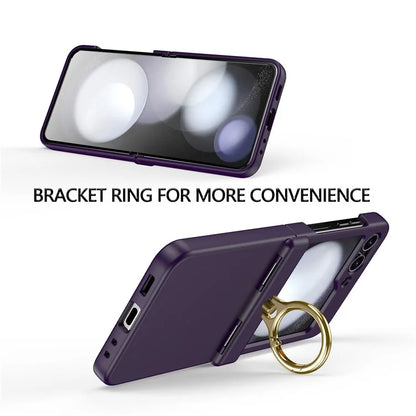 For Samsung Galaxy Z Flip5 5G Case Anti-Drop Hinge Kickstand Hard PC Phone Back Cover