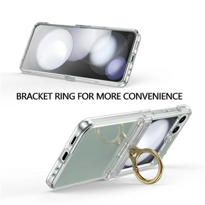 For Samsung Galaxy Z Flip5 5G Case Anti-Drop Hinge Kickstand Hard PC Phone Back Cover