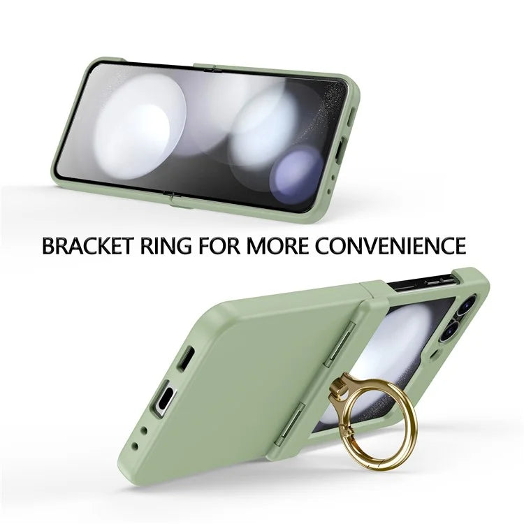 For Samsung Galaxy Z Flip5 5G Case Anti-Drop Hinge Kickstand Hard PC Phone Back Cover