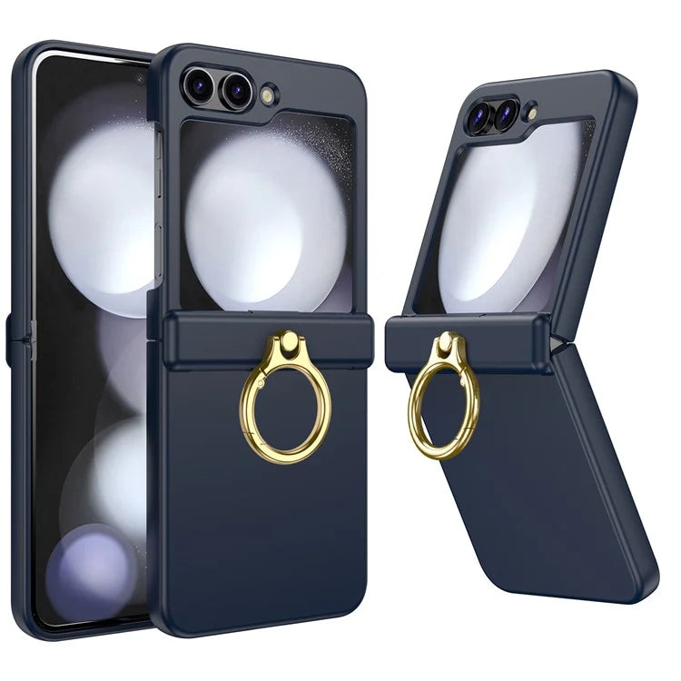 For Samsung Galaxy Z Flip5 5G Case Anti-Drop Hinge Kickstand Hard PC Phone Back Cover