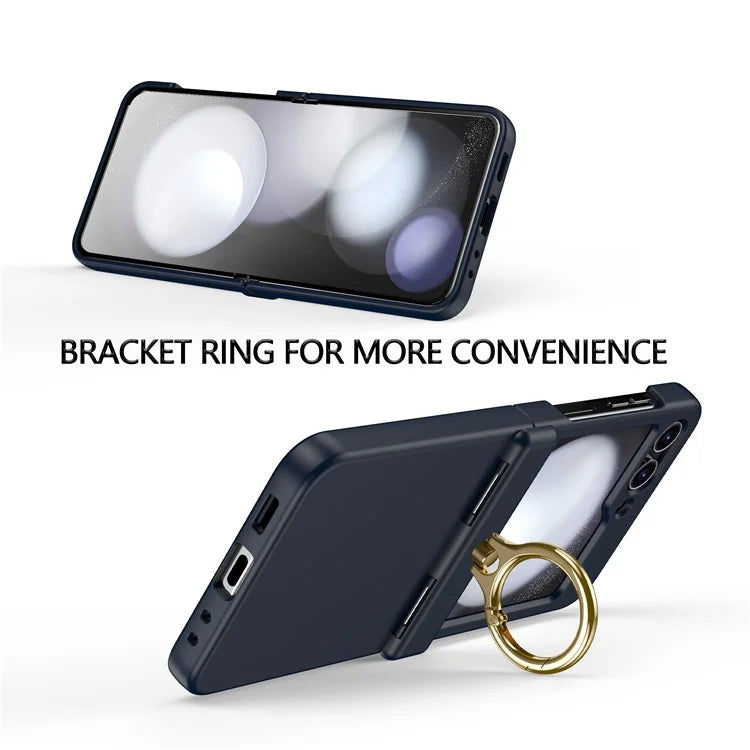 For Samsung Galaxy Z Flip5 5G Case Anti-Drop Hinge Kickstand Hard PC Phone Back Cover