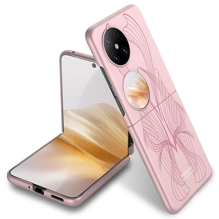 GKK For Huawei Pocket 2 Shockproof Case Art Pattern Printing Slim Hard PC Phone Cover