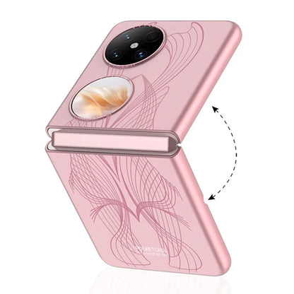 GKK For Huawei Pocket 2 Shockproof Case Art Pattern Printing Slim Hard PC Phone Cover