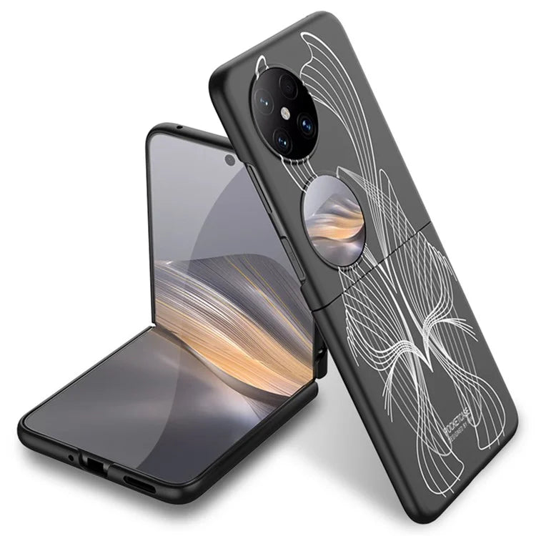 GKK For Huawei Pocket 2 Shockproof Case Art Pattern Printing Slim Hard PC Phone Cover