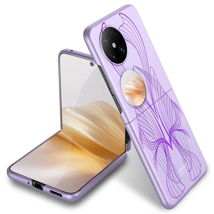 GKK For Huawei Pocket 2 Shockproof Case Art Pattern Printing Slim Hard PC Phone Cover