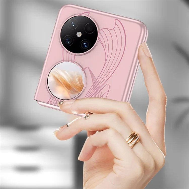 GKK For Huawei Pocket 2 Shockproof Case Art Pattern Printing Slim Hard PC Phone Cover