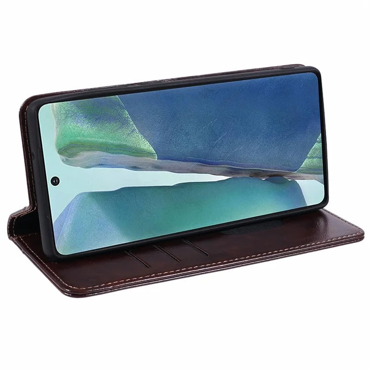 SUTENI For Samsung Galaxy Note20 / Note20 5G Case PU Leather Cover Stand Wallet Phone Shell