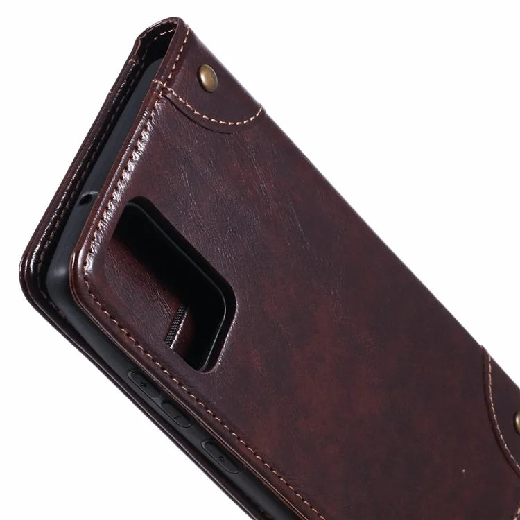 SUTENI For Samsung Galaxy Note20 / Note20 5G Case PU Leather Cover Stand Wallet Phone Shell