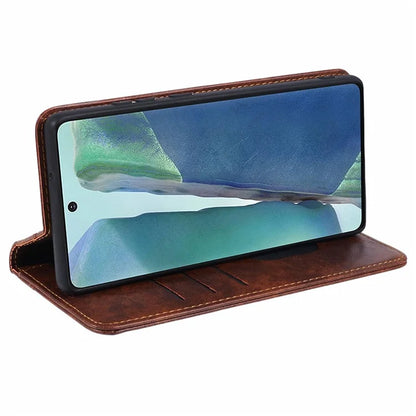 SUTENI For Samsung Galaxy Note20 / Note20 5G Case PU Leather Cover Stand Wallet Phone Shell
