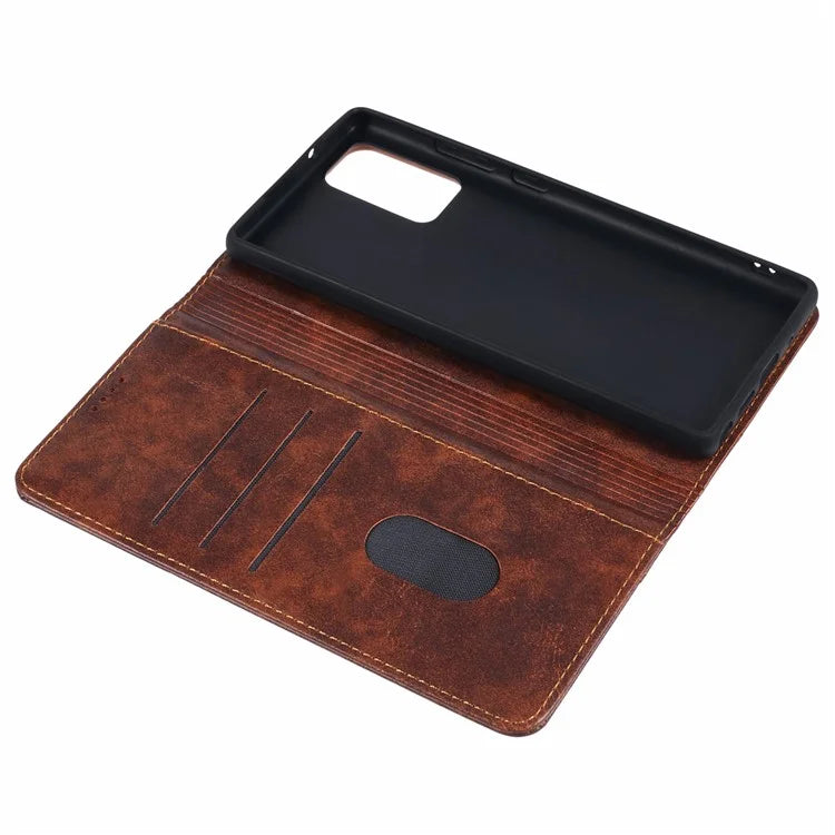 SUTENI For Samsung Galaxy Note20 / Note20 5G Case PU Leather Cover Stand Wallet Phone Shell