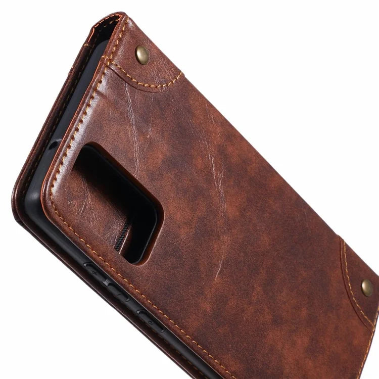 SUTENI For Samsung Galaxy Note20 / Note20 5G Case PU Leather Cover Stand Wallet Phone Shell