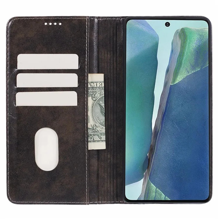 SUTENI For Samsung Galaxy Note20 / Note20 5G Case PU Leather Cover Stand Wallet Phone Shell