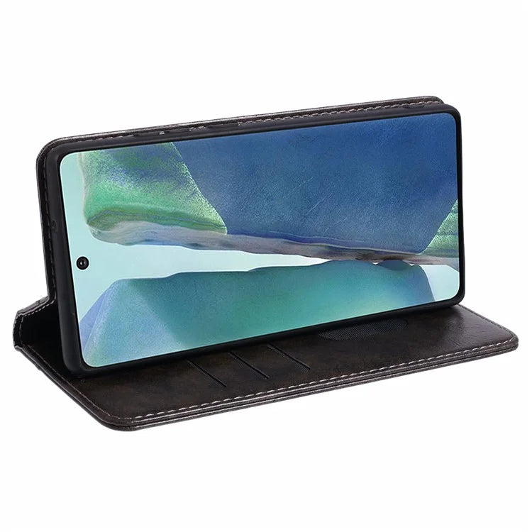 SUTENI For Samsung Galaxy Note20 / Note20 5G Case PU Leather Cover Stand Wallet Phone Shell