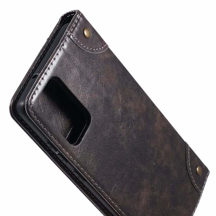 SUTENI For Samsung Galaxy Note20 / Note20 5G Case PU Leather Cover Stand Wallet Phone Shell