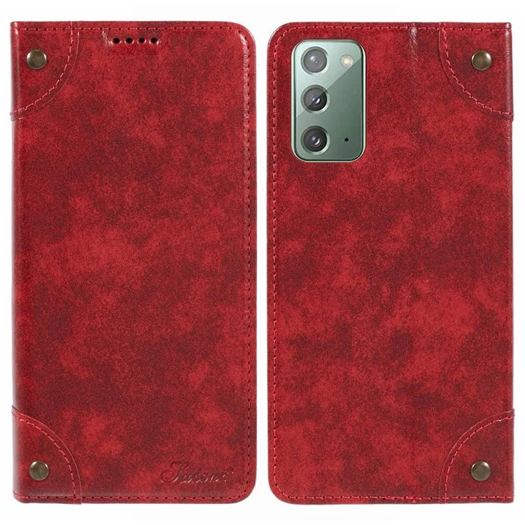 SUTENI For Samsung Galaxy Note20 / Note20 5G Case PU Leather Cover Stand Wallet Phone Shell