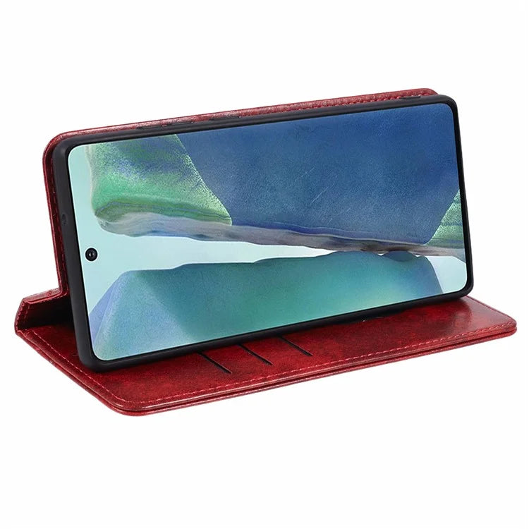 SUTENI For Samsung Galaxy Note20 / Note20 5G Case PU Leather Cover Stand Wallet Phone Shell