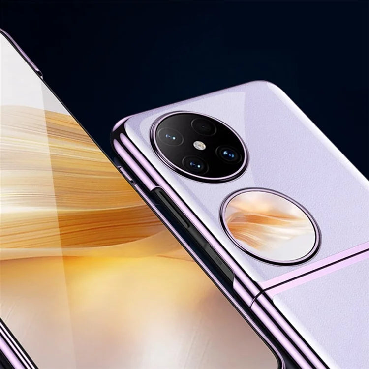 GKK For Huawei Pocket 2 Clear Case Electroplating Hard PC Slim Phone Cover