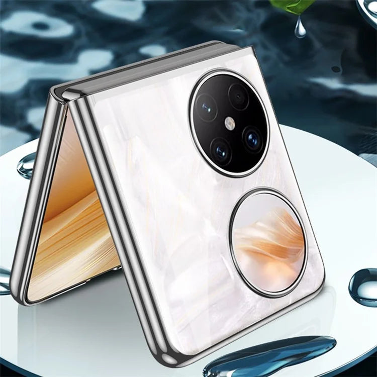 GKK For Huawei Pocket 2 Clear Case Electroplating Hard PC Slim Phone Cover