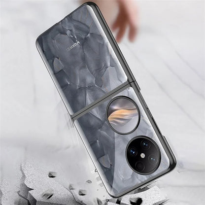 GKK For Huawei Pocket 2 Clear Case Electroplating Hard PC Slim Phone Cover